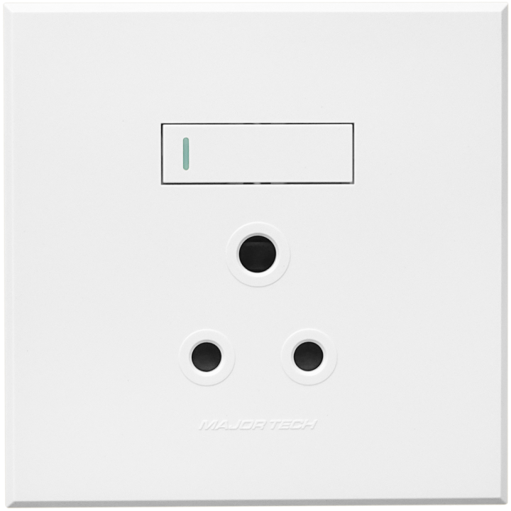 Veti BE-MAJ-0000285 1x16A Single Socket Outlet 100x100mm Veti - Colour Options - Titanium
