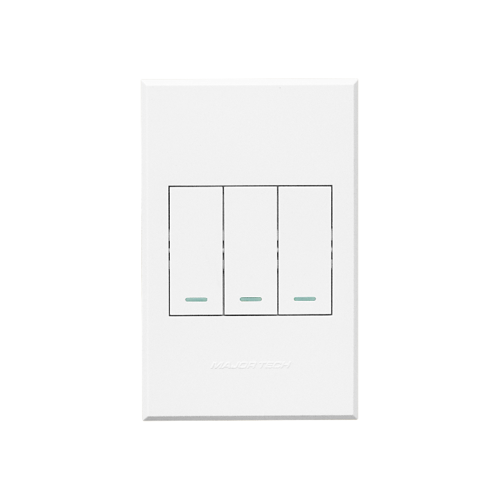 Veti BE-MAJ-0000108 3V1022 3Lever 2x2way 1xBell Press Switch 100x50mm Veti3 - Colour Options - Graphite