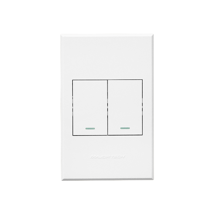 Veti BE-MAJ-0000054 3V102 2Lever 1x 2way + 1xBell Press Switch 100x50mm Veti3 - Colour Options - Titanium/Graphite