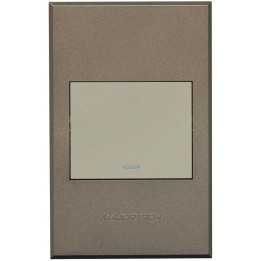 Veti BE-MAJ-0000299 3V101 Bell Press Switch 100x50mm Veti3 - Titanium/Bronze
