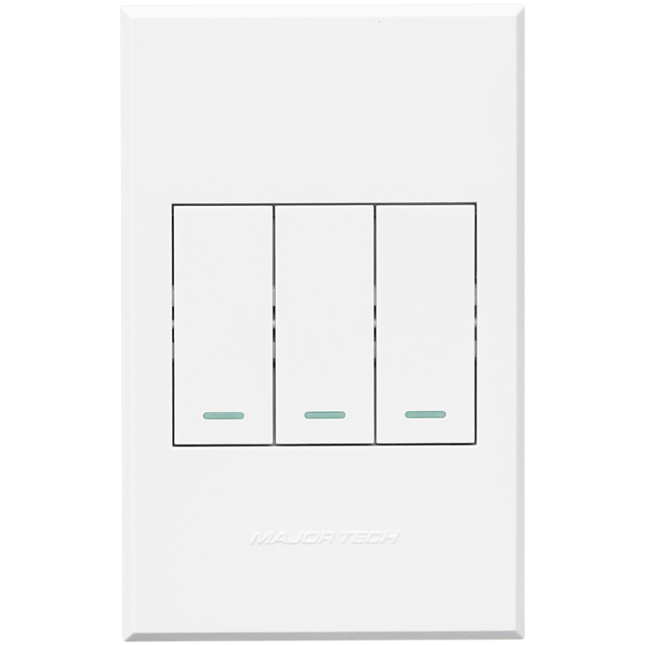 Veti BE-MAJ-0000333 3V123 3Lever 2Way Switch 100x50mm Veti3 - Colour Options - Graphite/Titanium