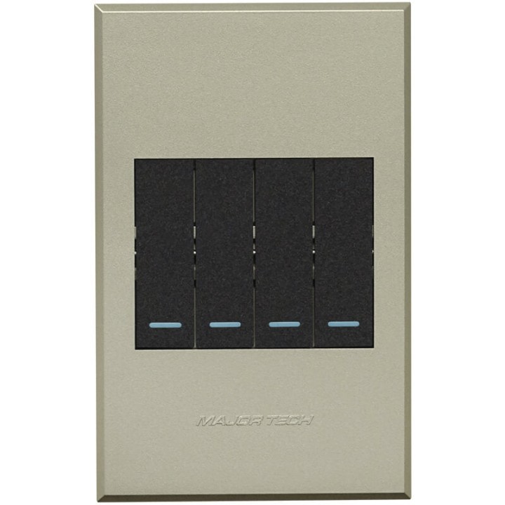 Veti BE-MAJ-0000268 3V124 4Lever 2Way Switch 100x50mm Veti3 - Colour Options - Graphite