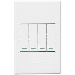 Veti ST-SHO11-VET-013 3V124 4Lever 2Way Switch 100x50mm Veti3 - Colour Options - White