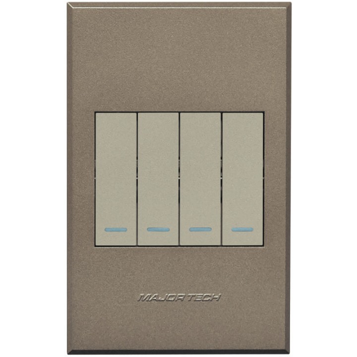 Veti ST-SHO11-VET-013 3V124 4Lever 2Way Switch 100x50mm Veti3 - Colour Options - White