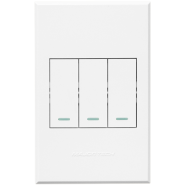 Veti BE-MAJ-0000328 3V113 3Lever 1Way Switch 100x50mm Veti3 - Colour Options - Graphite/Titanium