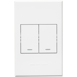 Veti BE-MAJ-0000350 3V112 2Lever 1Way Switch 100x50mm Veti3 - Colour Options - Titanium