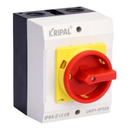 Thorn TH1-332 32A 3P IP65 Enclosed Lockable Isolator Rotary Handle