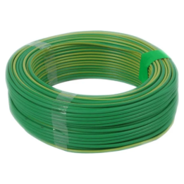 BE-WIR-0000523 10mm Single Core Flexible Panel Wire, Various Colours, Per Metre - Green / mtr