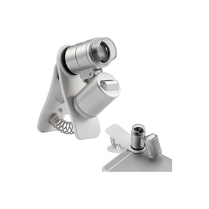 Magnifier Clip Type Cellphone LED 60x