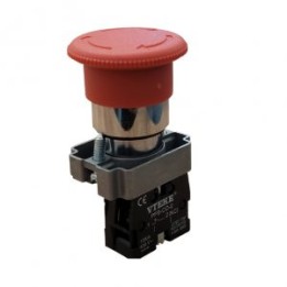 Vteke MPB-EM-02 1NC Red 22mm Emergency Stop Button Complete