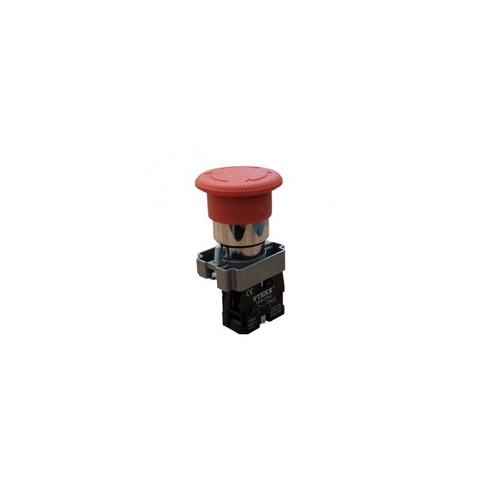 Vteke MPB-EM-02 1NC Red 22mm Emergency Stop Button Complete