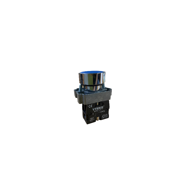 Vteke MPB-SP-01-B 1NO Blue 22mm Complete Push Button