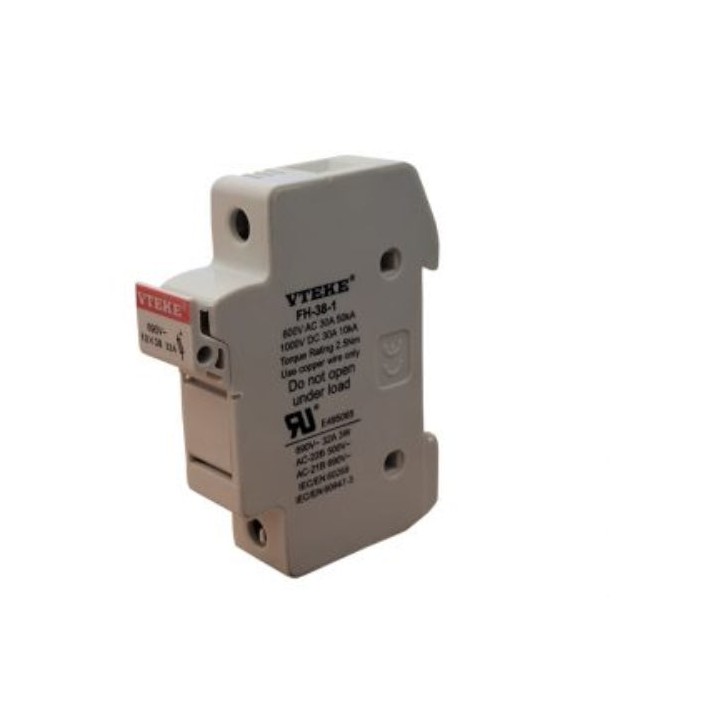 Vteke FH-38-1 32A 1Pole 10X38MM 690V Fuse Holder