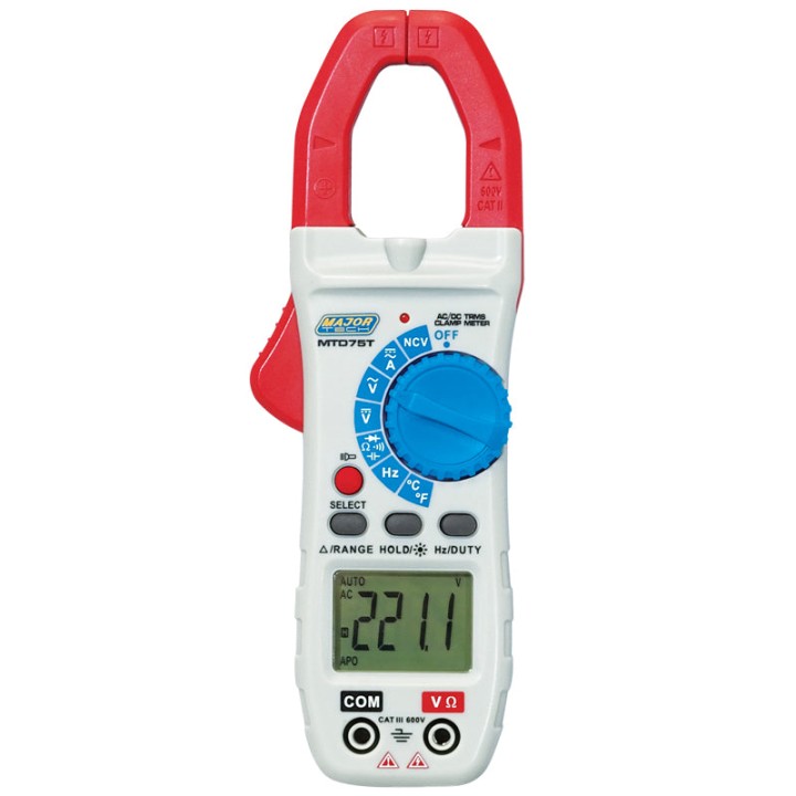 Major Tech MTD75T 800A AC/DC TRMS Clamp Meter