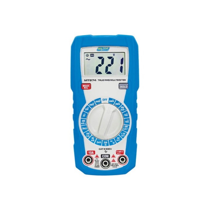 Major Tech MT874 True RMS 600A AC/DC Digital Multimeter C/w Battery Test