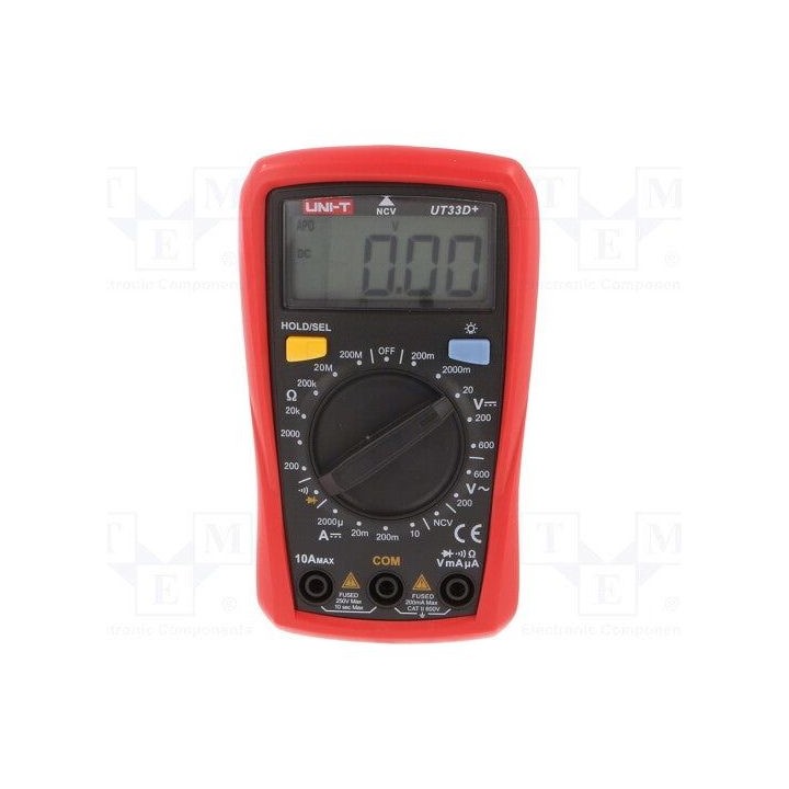 Uni-T ST-SHO02-UNI-022 UT33D+ Digital Multimeter