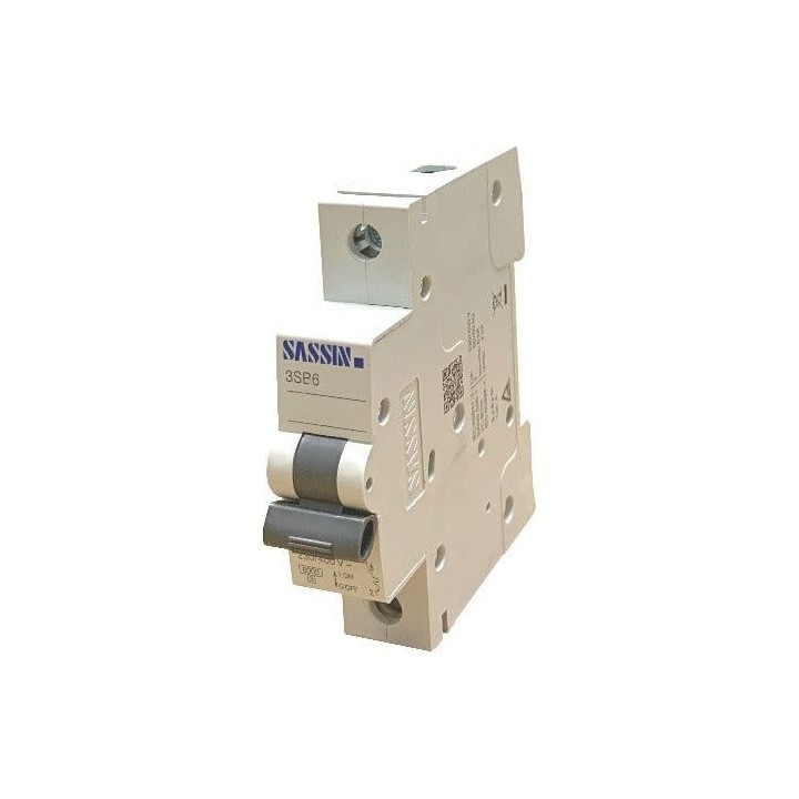 Sassin B6-1C40N 40A 1P 6KA C Curve Breaker