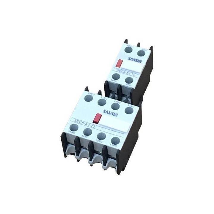Sassin C8-A1/22 2NO+2NC TOP MOUNT AUXILIARY CONTACT