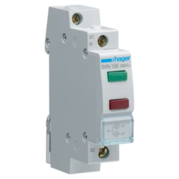 Hager SVN126 GREEN+RED INDICATING LIGHT 230V