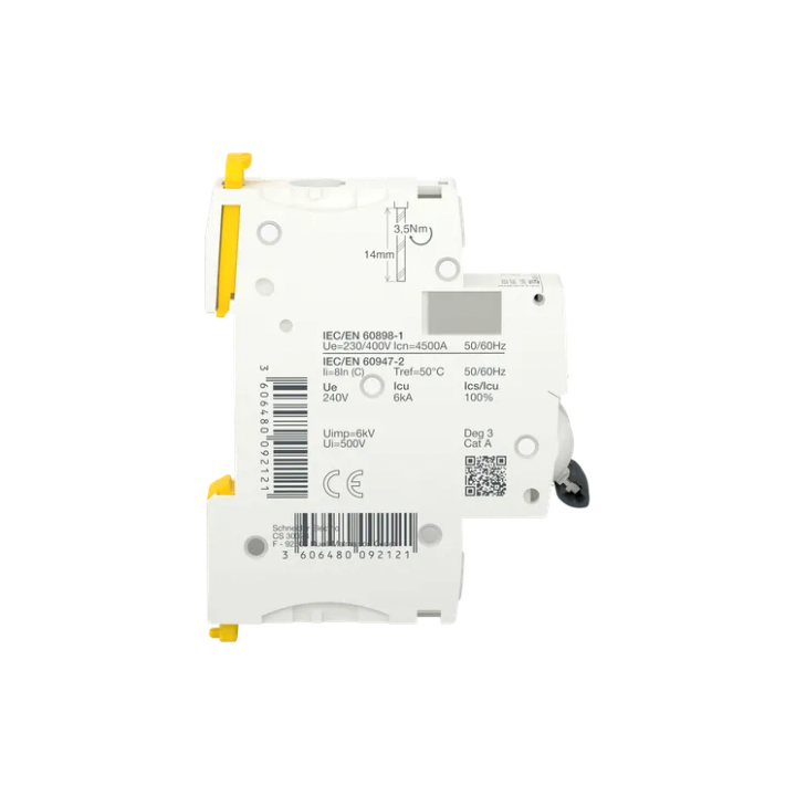 Schneider A9F64132 Acti9 iC60A 1P 32A 6KA C Curve Breaker