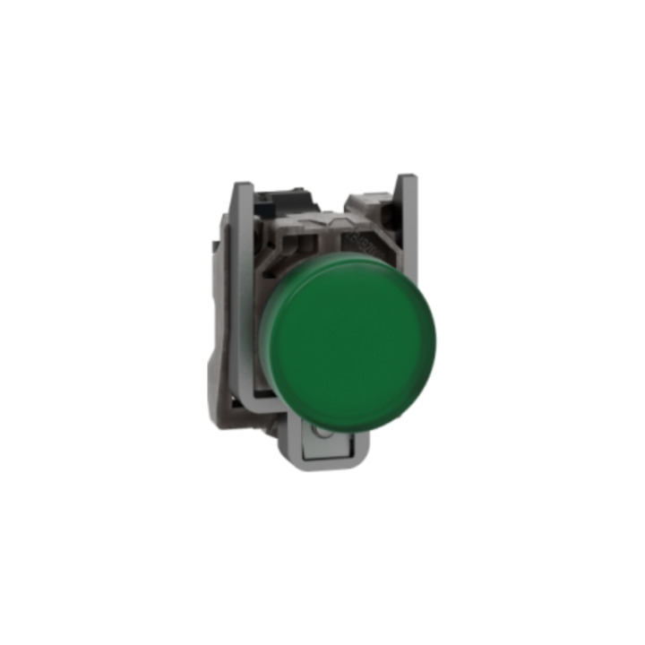 Schneider XB4BVM3 230V Green LED Pilot Light Complete