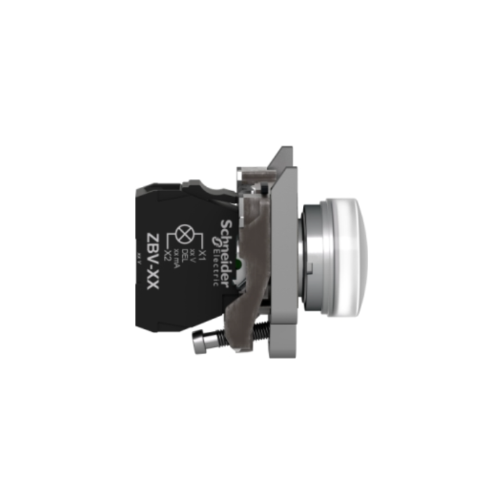 Schneider XB4BVM1 230V White LED Pilot Light Complete