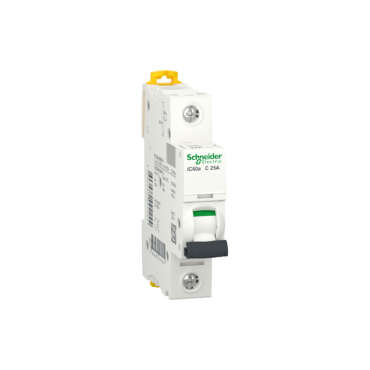 Schneider A9F64125 Acti9 iC60A 1P 25A 6KA C Curve Breaker
