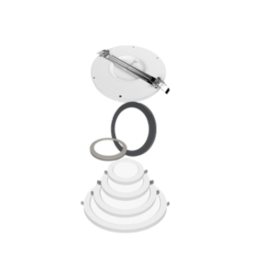 Pioled ST-HF01-PIO-002 6W LED Round IRIS 2 IN 1 Ceiling Light Magnetic Trims - Satin Nickel