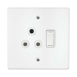 Crabtree ST-SHO10-CRA-011 Single Switch Socket + Cover 4X4 Crabtree 18050/101
