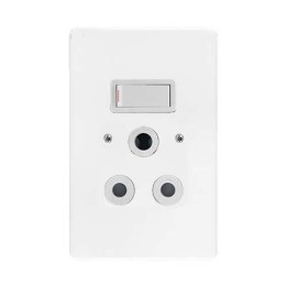 Crabtree ST-SHO10-CRA-010 Single Switch Socket + Cover 2X4 Vertical Crabtree