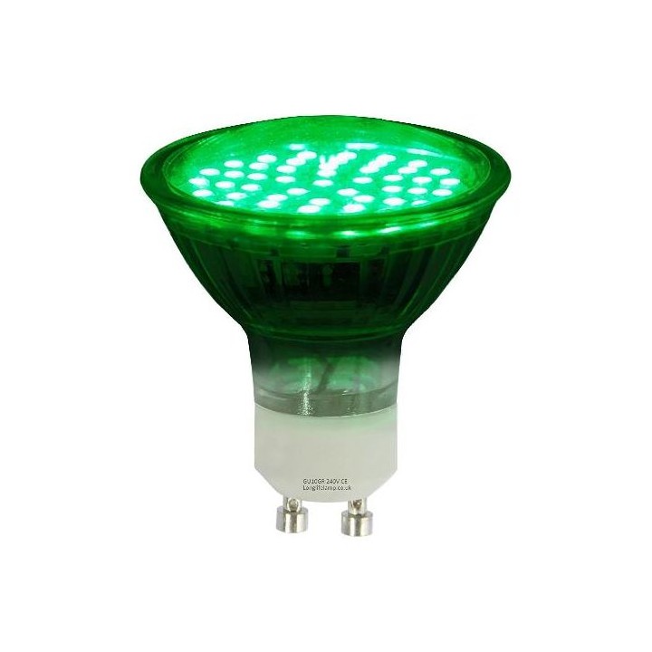 Pioled ST-HD04-PIO-005 4W LED GU10 Colour Lamps - Various Colours - Colour / Green