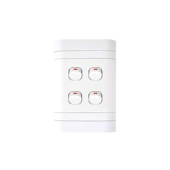 Lesco ST-SHO15-LES-004 4Lever 1Way Switch 2X4 Lesco L424W1