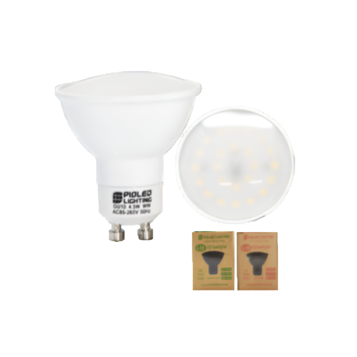 Pioled ST-HD04-PIO-001 4.5W LED GU10 Non-Dimmable Lamp. Available in Cool & Warm White - Colour / Cool white