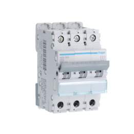Hager NGN363 63A 3P 10KA D Curve Circuit Breaker