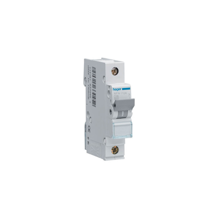 Hager NGN140 40A 1P 10KA D Curve Circuit Breaker