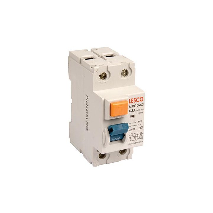 Lesco SU-GB07-LES-001 63A 2P 30mA Din Earth Leakage
