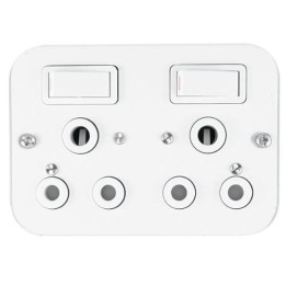 Crabtree ST-SHO10-CRA-013 Double Industrial Switch Socket 16A Crabtree
