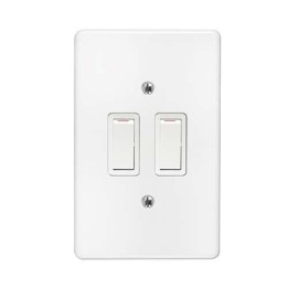 Crabtree ST-SHO10-CRA-002 2Lever 1Way Switch + Cover 2x4 Crabtree 18011/101