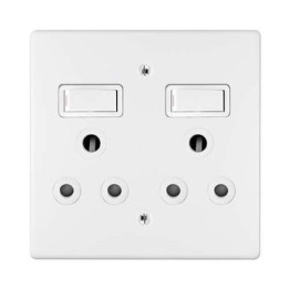 Crabtree ST-SHO10-CRA-009 Double Switch Socket + Cover 4X4 Crabtree 18063/101