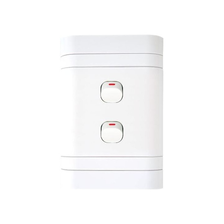 Lesco ST-SHO15-LES-002 Light Switches - 2Lever 1Way Switch 2X4 Lesco L422W1
