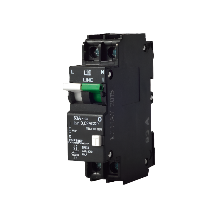 CBI BE-CBI-0000146 QF17A 6KA S/P Earth Leakage - Various Ampere - 15A