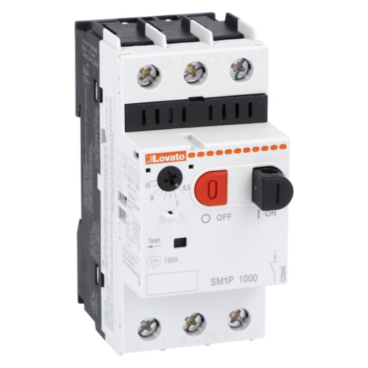 Lovato OMNI-LV-SM1P0650 SM1P0650 4-6.5A Manual Motor Starter