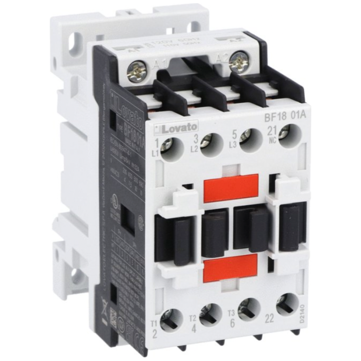 Lovato OMNI-LV-SU-CA02-LOV-004 BF18.01 18A 7.5KW 1NC Contactor - 110VAC