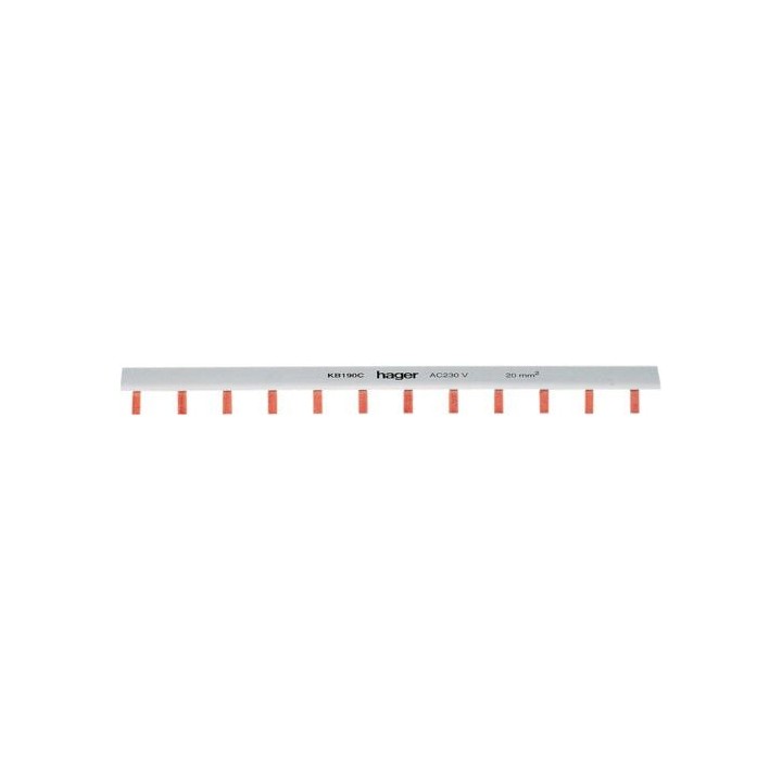 Hager KB190C 1pole 24Way 100A Insulated Busbar