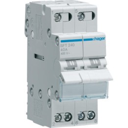 Hager SFT240 2Pole 40A Changeover Switch
