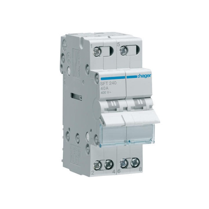 Hager SFT240 2Pole 40A Changeover Switch