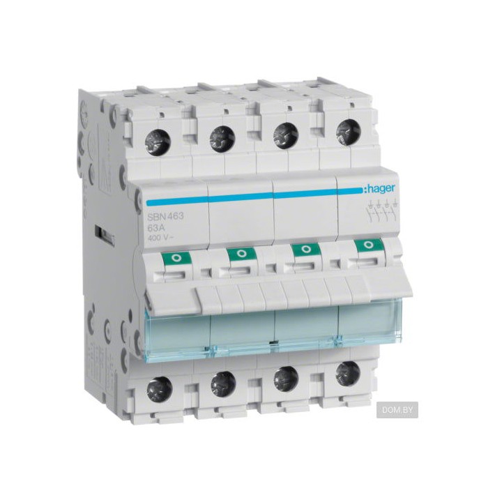Hager SBN432 4Pole 32A Modular Isolator