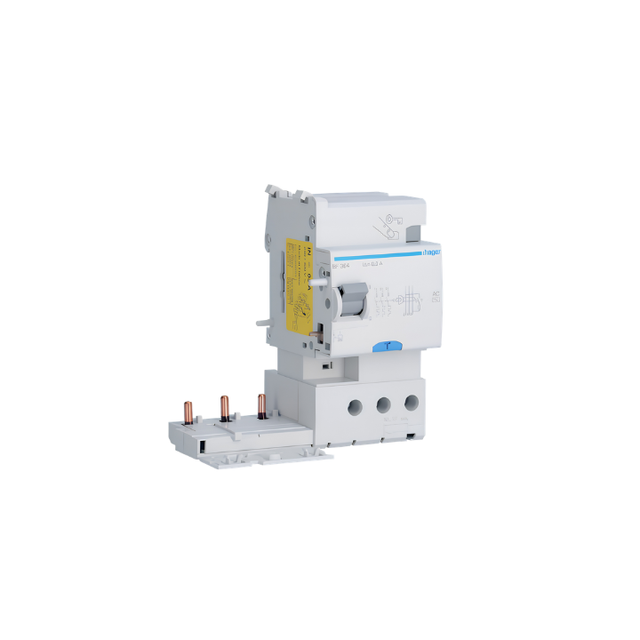 Hager BF364 63A 3P 300MA Add-On Earth Leakage Device