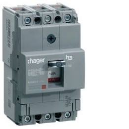 Hager HCA125Z 125A 3P Load Break Switch (Isolator)