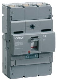 Hager HNA040U 40A 40KA 3P Adjustable Moulded Case Circuit Breaker